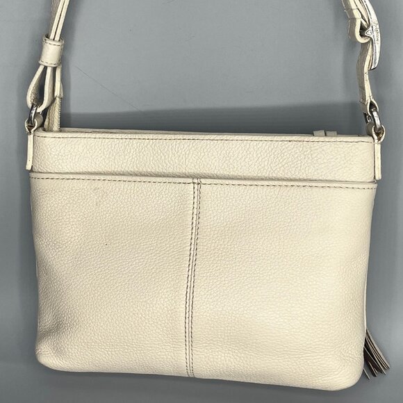 BRIGHTON FERRARA COL WHITE CITY ORGANIZER CROSSBODY SHOULDER PURSE BAG NEW $355 - Picture 2 of 12